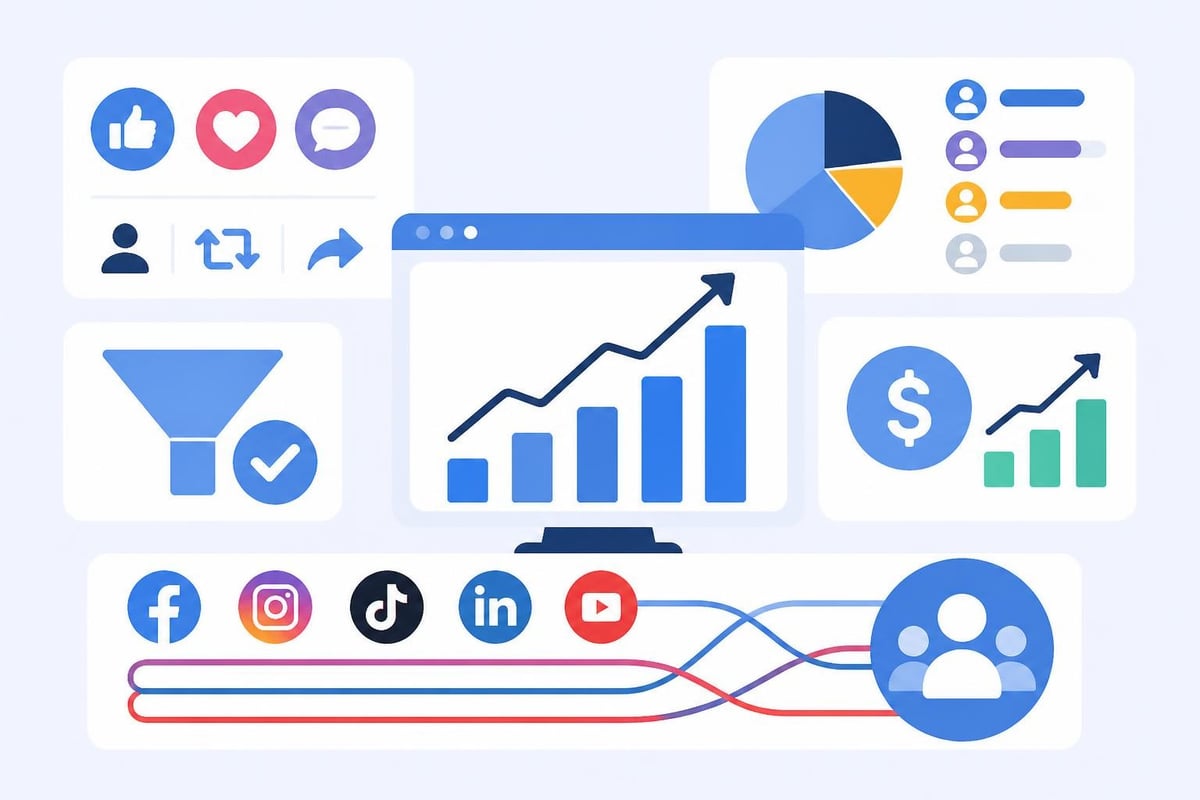 Social media analytics dashboard