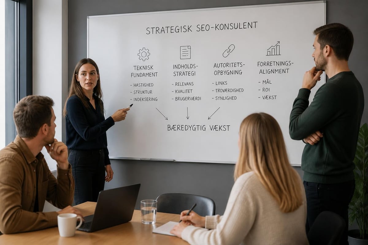 SEO strategi komponenter