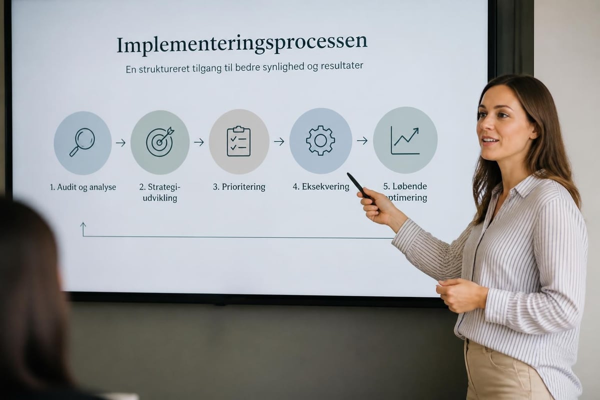 SEO implementering proces