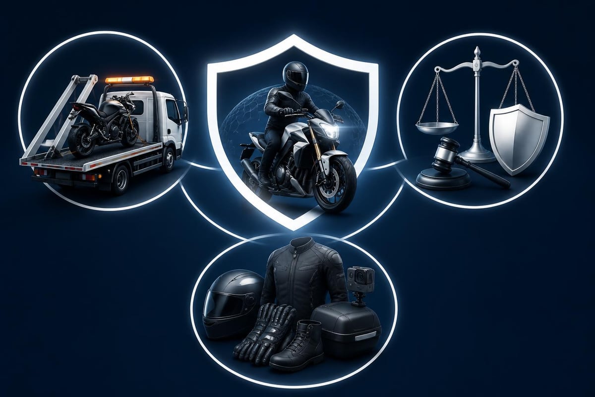 Servicios adicionales de seguros de moto