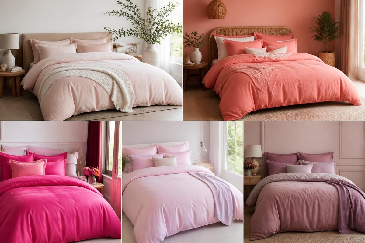 Pink bedroom colour schemes
