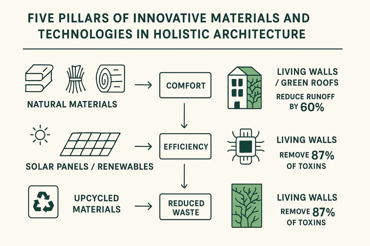 Innovative Materials and Technologies in Holistic Architecture