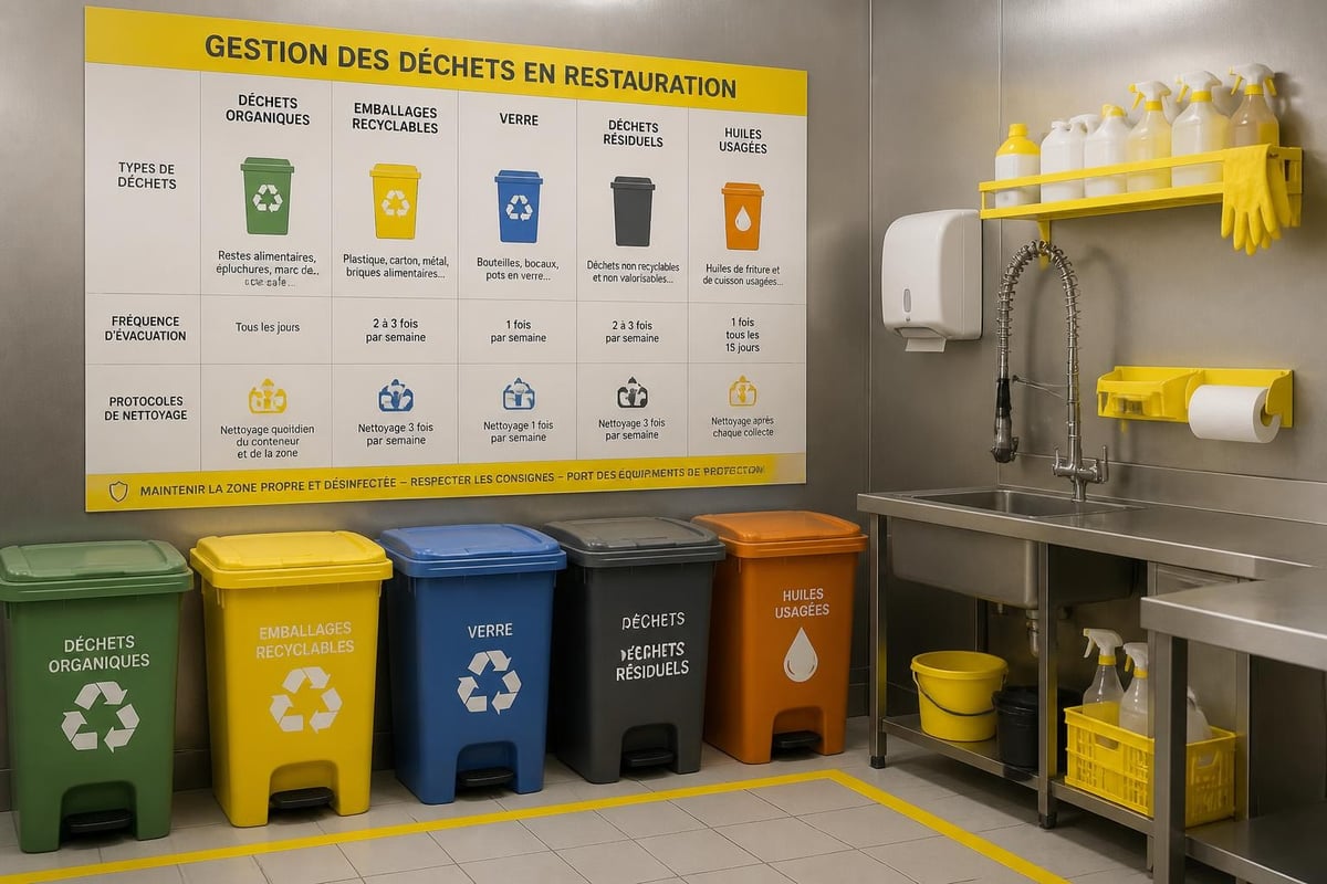 Système de gestion des déchets anti-mouches