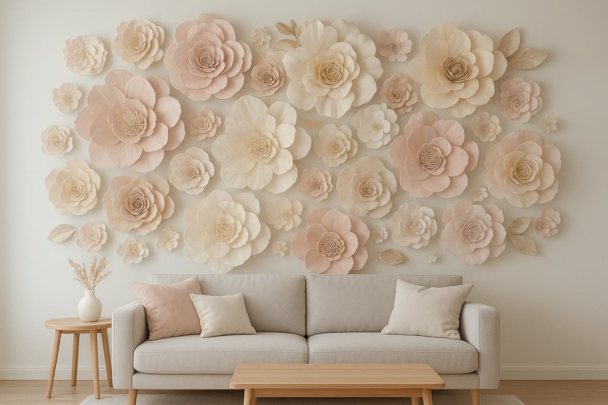 Types of Giant Wall Flowers: Materials, Sizes, and Styles