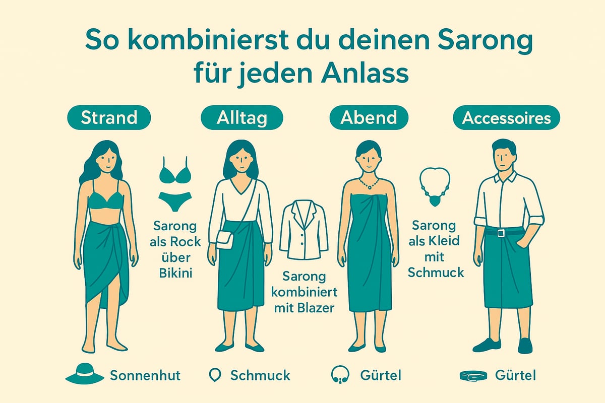 Sarong stilvoll kombinieren: Styling-Tipps für jede Gelegenheit