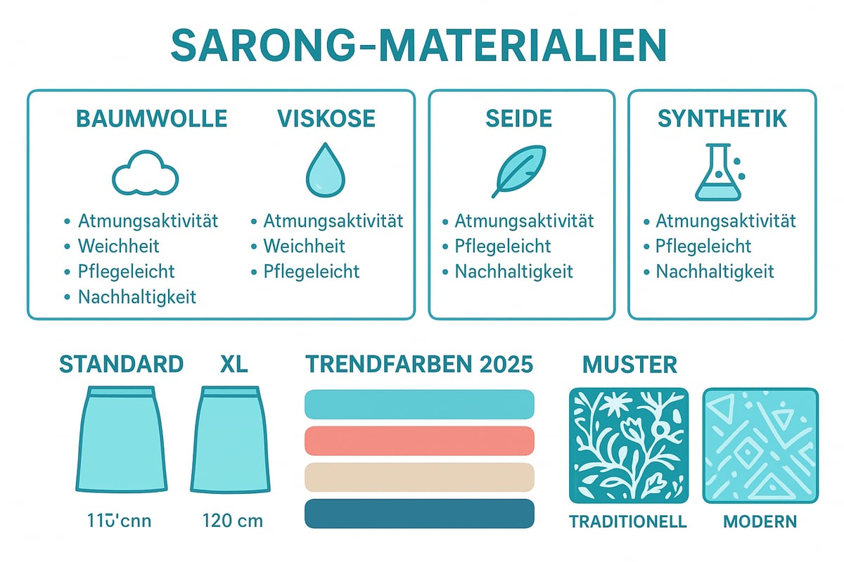 Materialien, Größen und Designs: Die Vielfalt der Sarongs