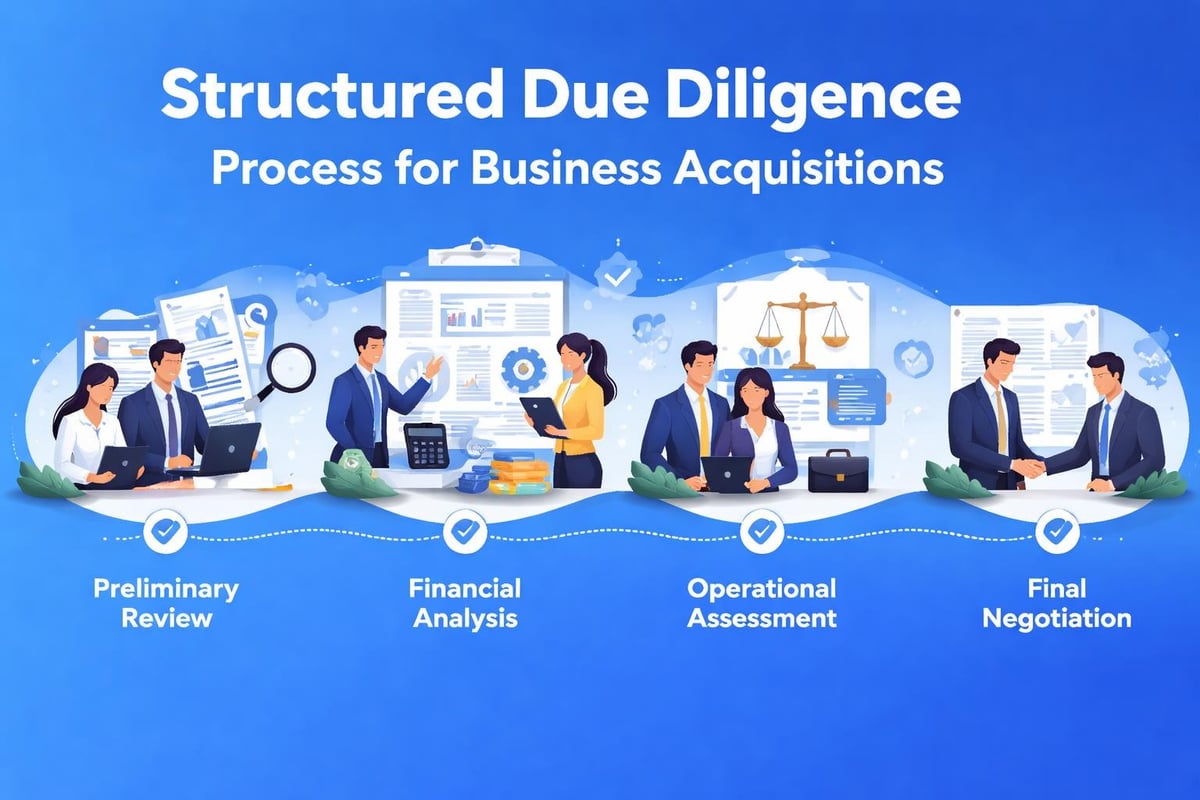 Due diligence workflow stages