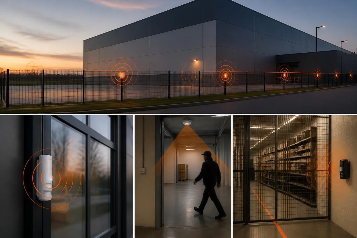 Layered warehouse security zones