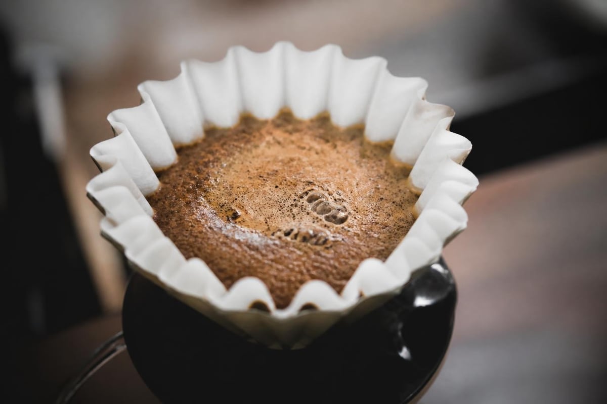 Coffee bloom process