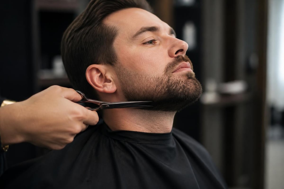 Beard growth direction mapping