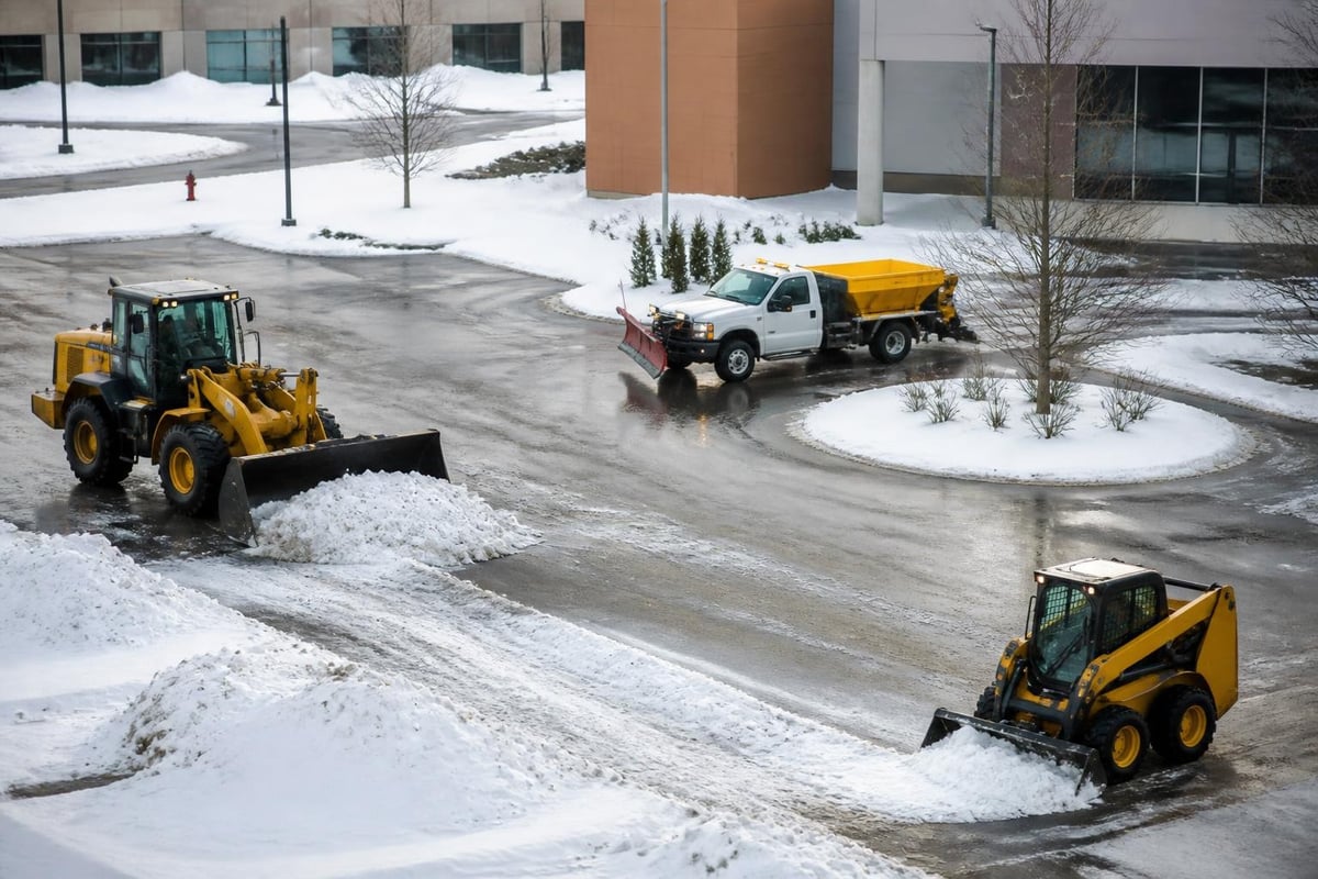Commercial snow removal equipment