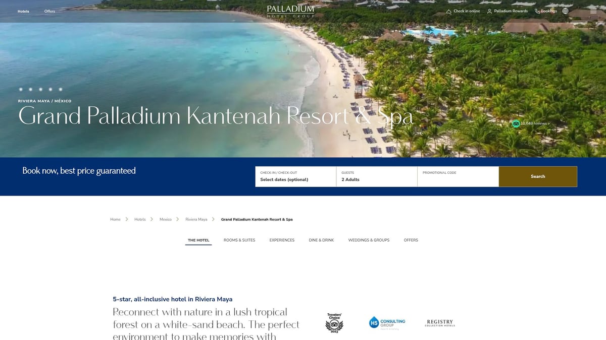 8 Best All Inclusive Family Vacation Packages for 2026 - Grand Palladium Kantenah Resort & Spa, Riviera Maya, Mexico