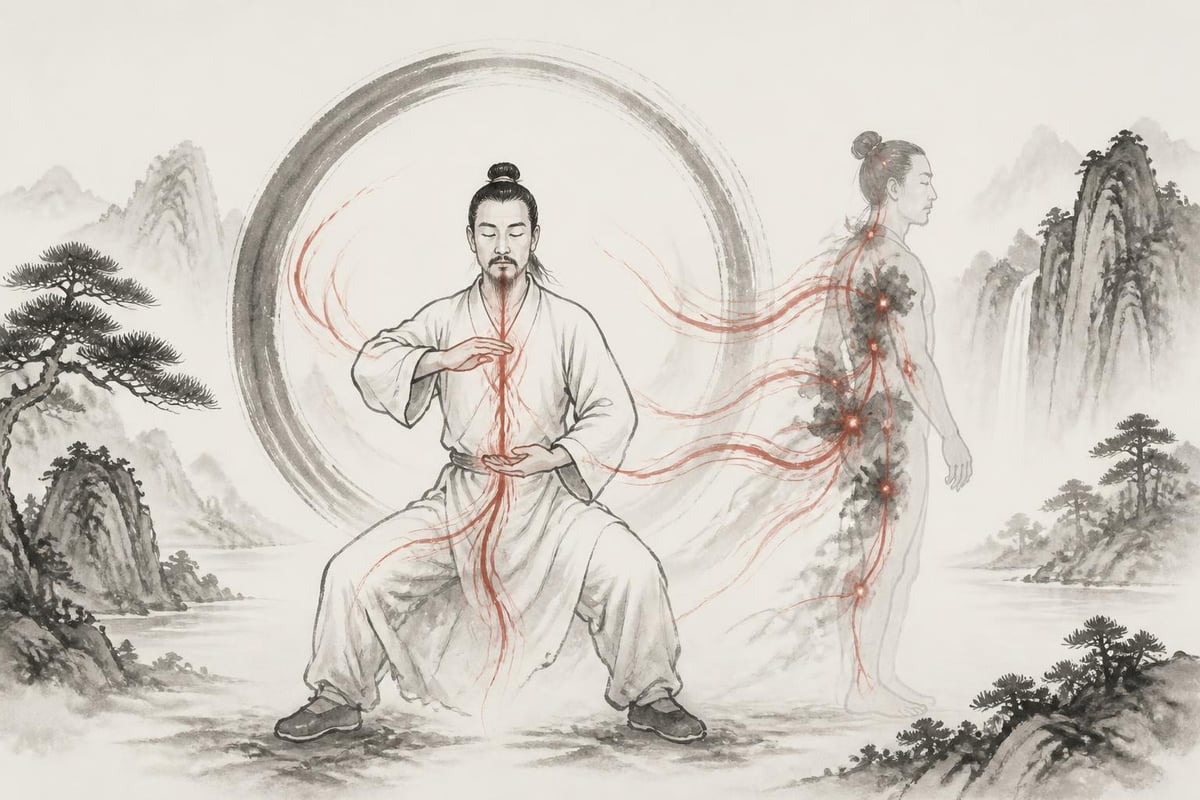 Energy flow in qi gong practice