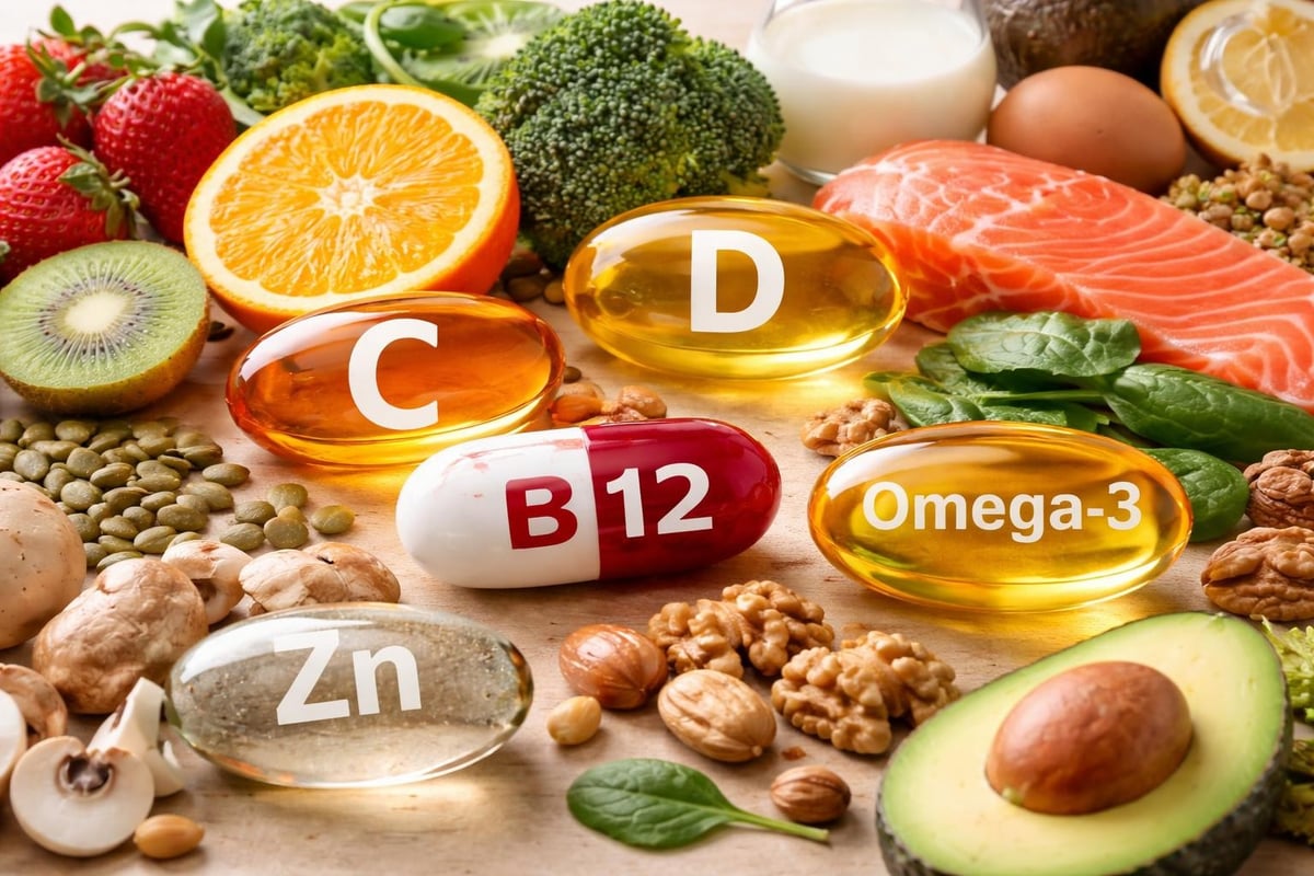 Essential vitamins for adults over 45