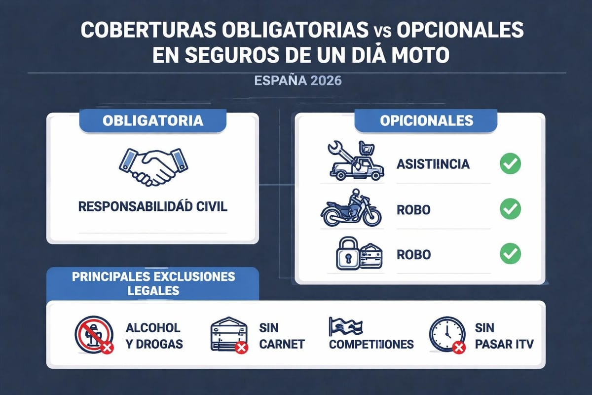 Coberturas y exclusiones de seguros temporales
