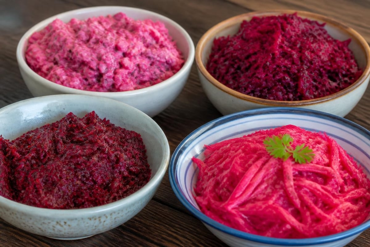 Beetroot salad variations
