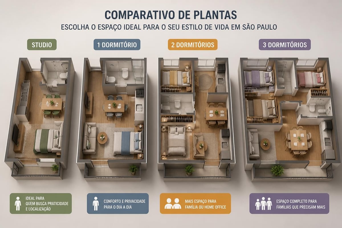 Comparação de layouts