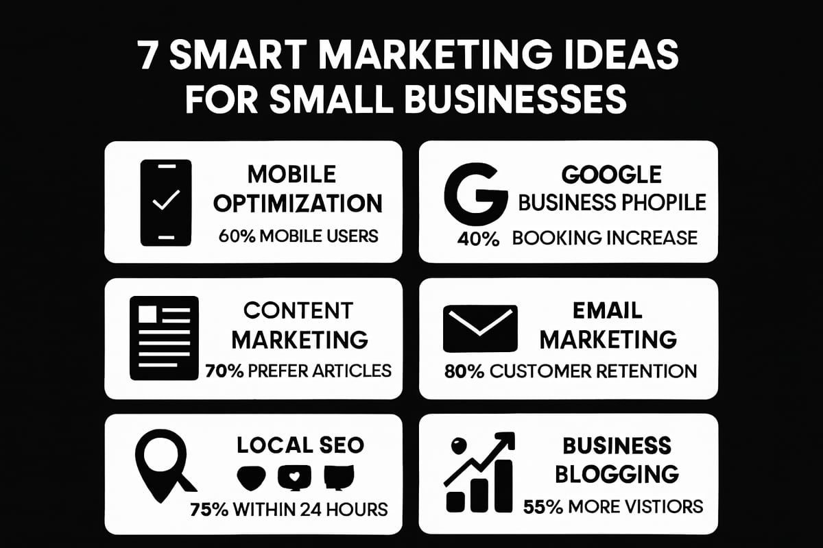 7 smarte ideer for markedsføring for små bedrifter 2025