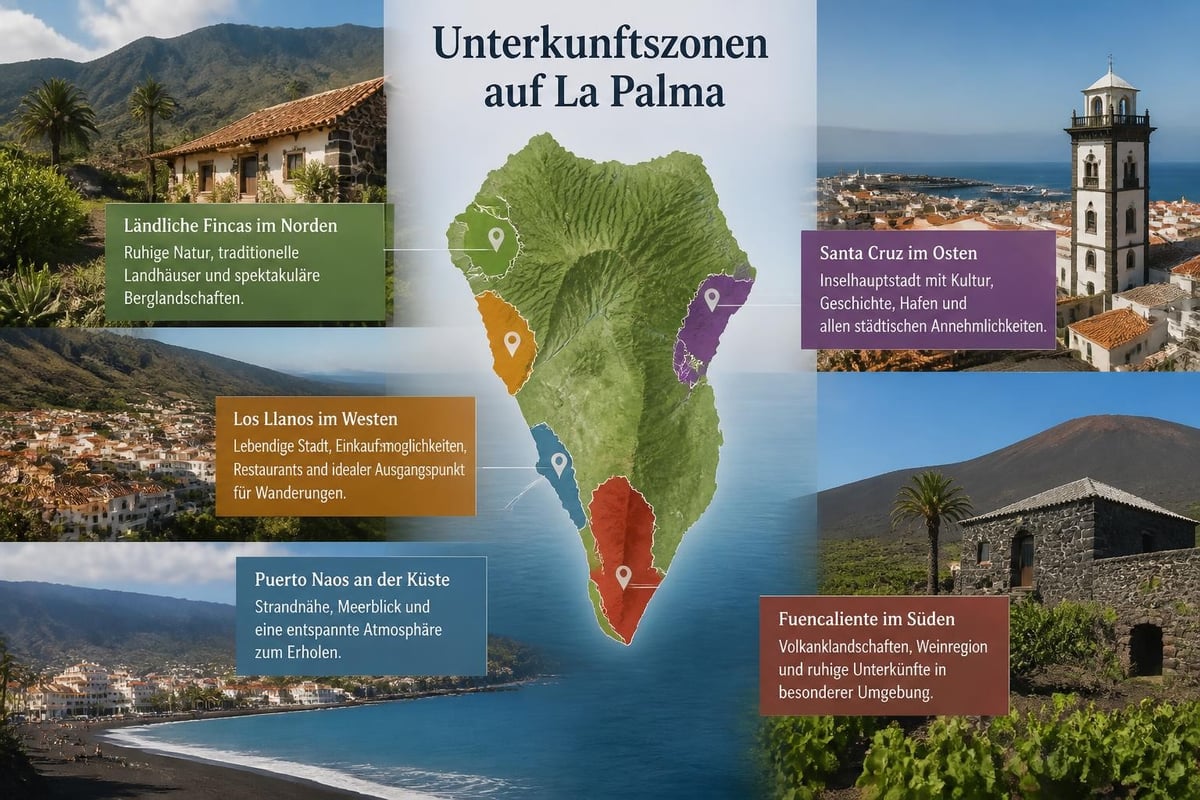 La Palma Unterkunftsregionen