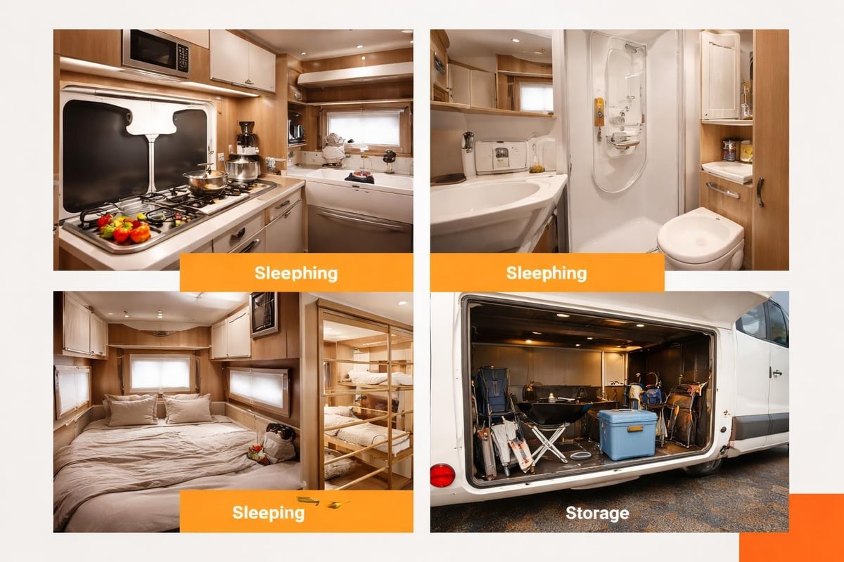 4 berth motorhome features