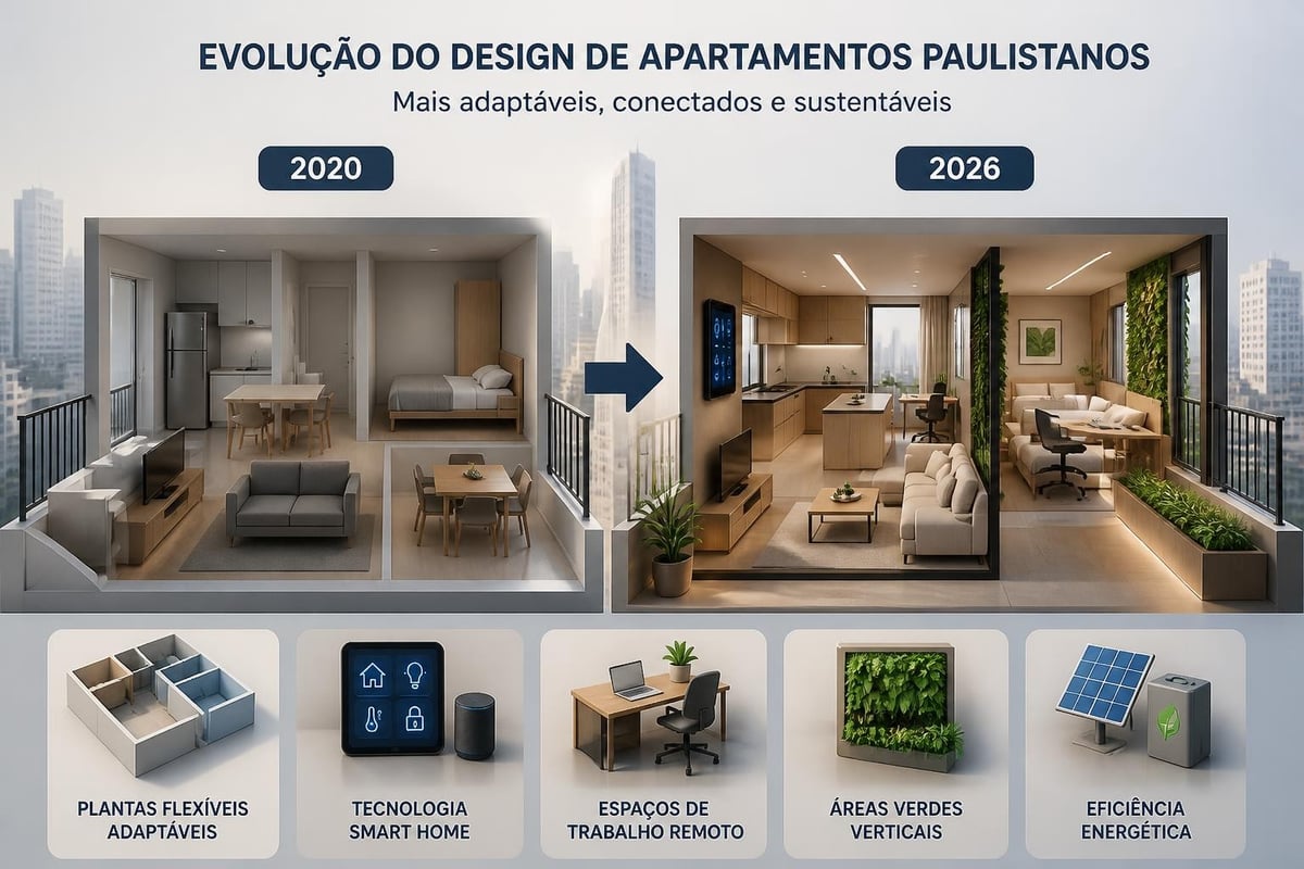 Tendências arquitetônicas apartamentos São Paulo