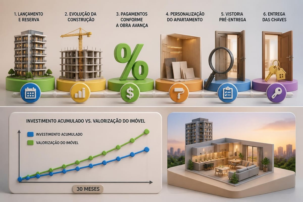 Linha do tempo compra na planta