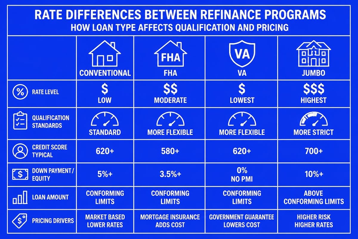 Comparison of refinance rate types