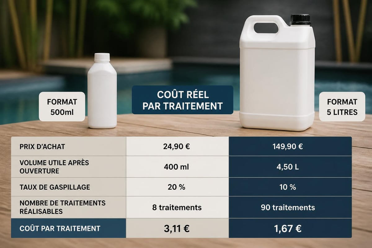 Calcul rentabilité huile massage