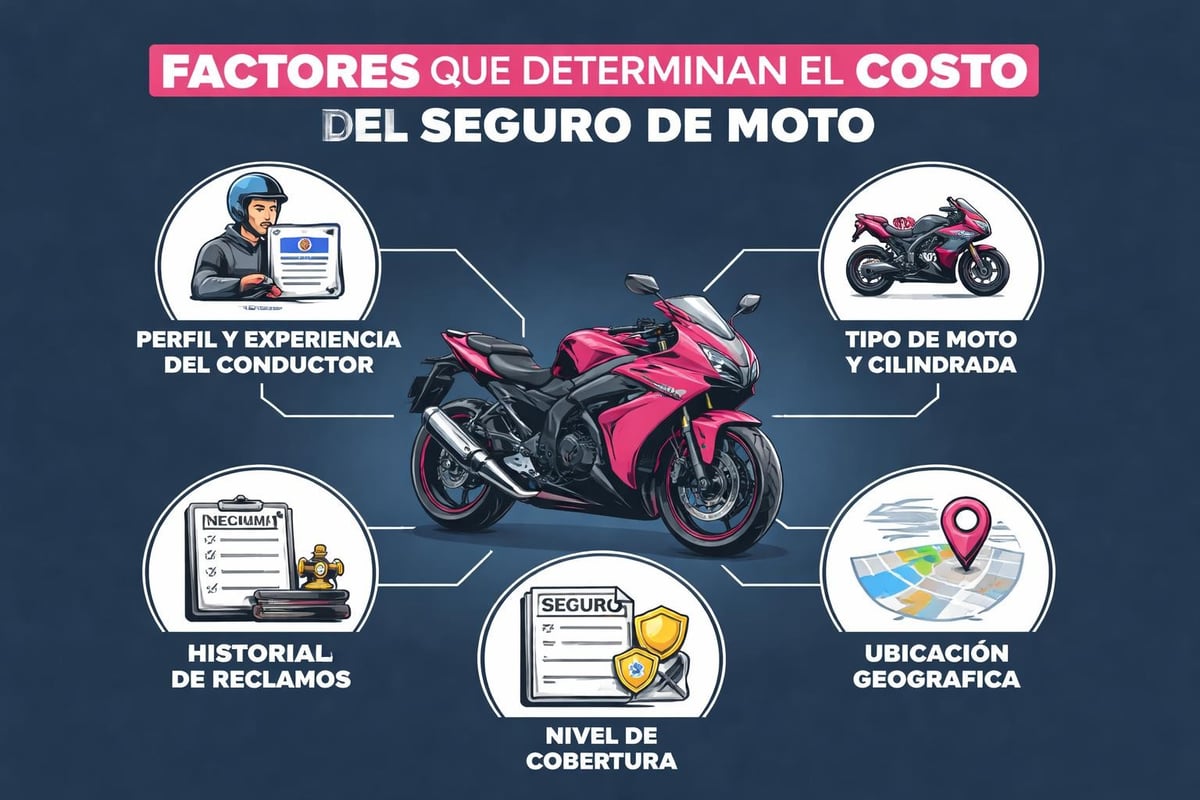 Factores que afectan el precio del seguro de moto