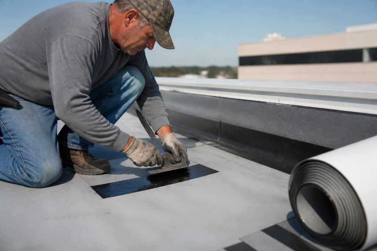 Commercial roofing repair materials