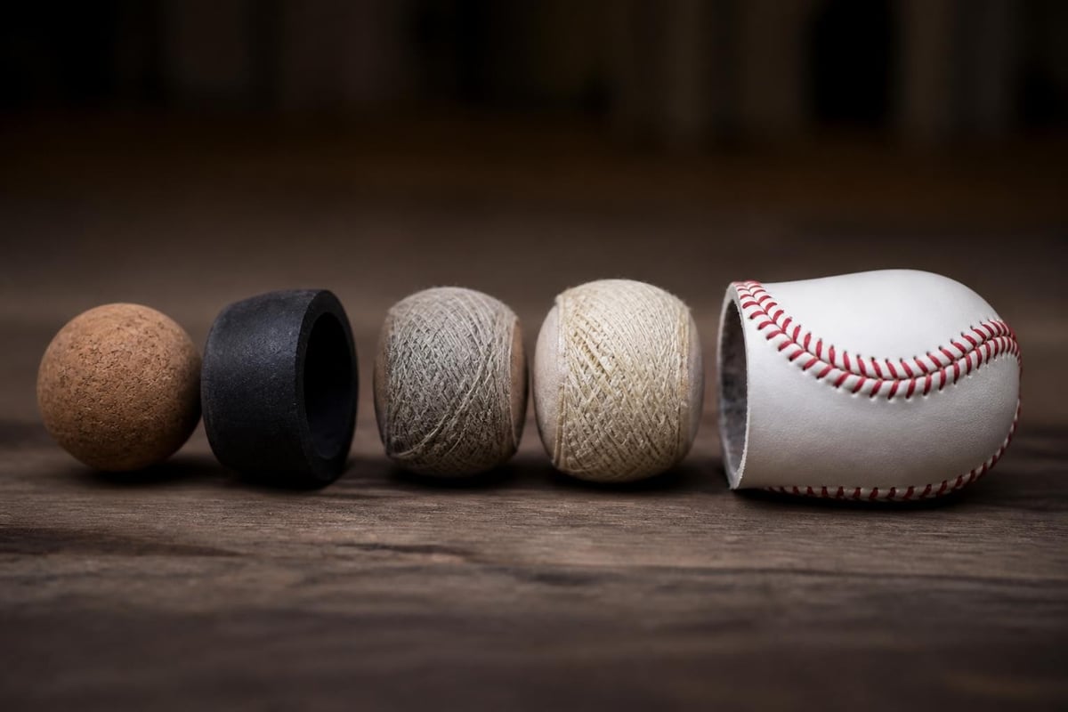 Baseball construction layers
