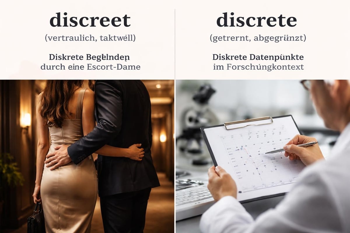 Unterschied zwischen discreet und discrete