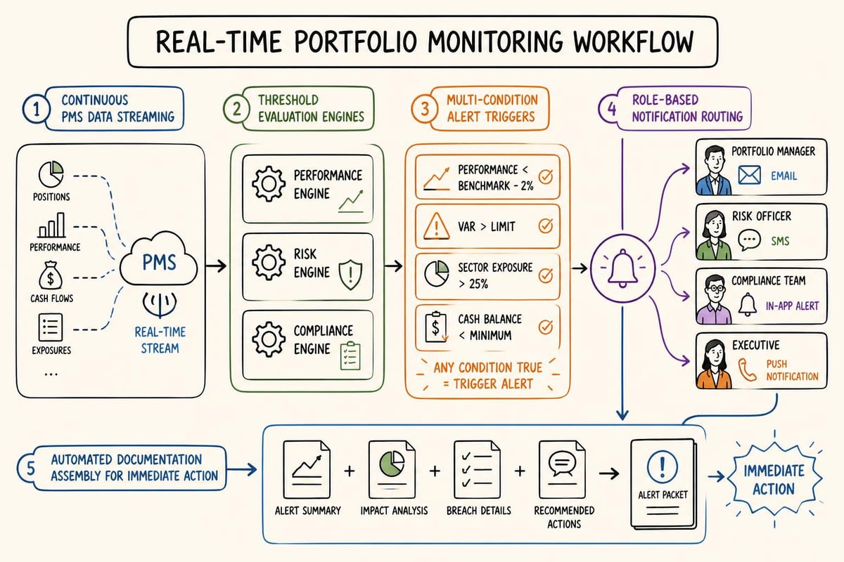 Threshold-based alert system architecture