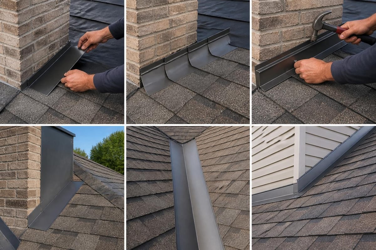 Proper roof flashing installation