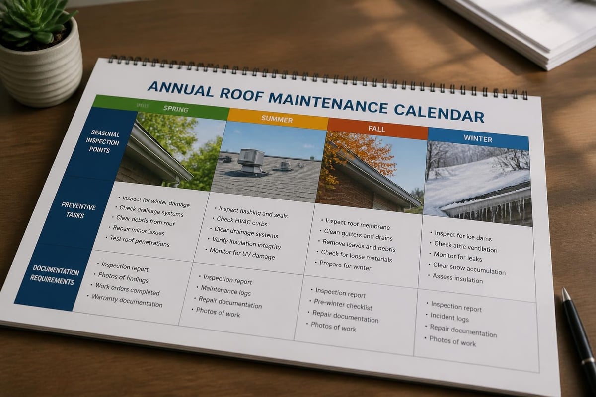 Roof maintenance schedule