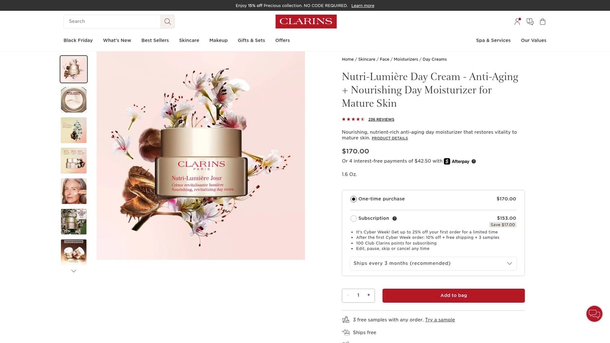Top 8 Day Cream for Dry Skin Picks to Try in 2026 - Clarins Nutri-Lumière Day Cream – Anti-Aging + Nourishing