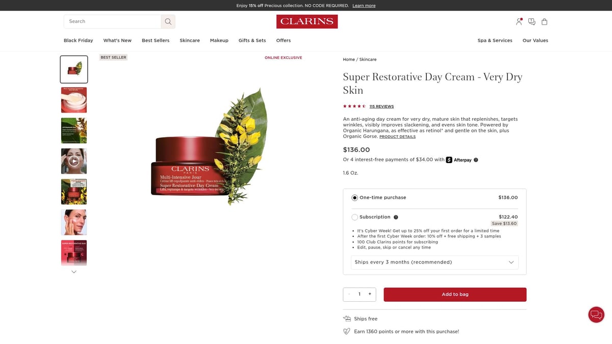 Top 8 Day Cream for Dry Skin Picks to Try in 2026 - Clarins Super Restorative Day Cream – Very Dry Skin