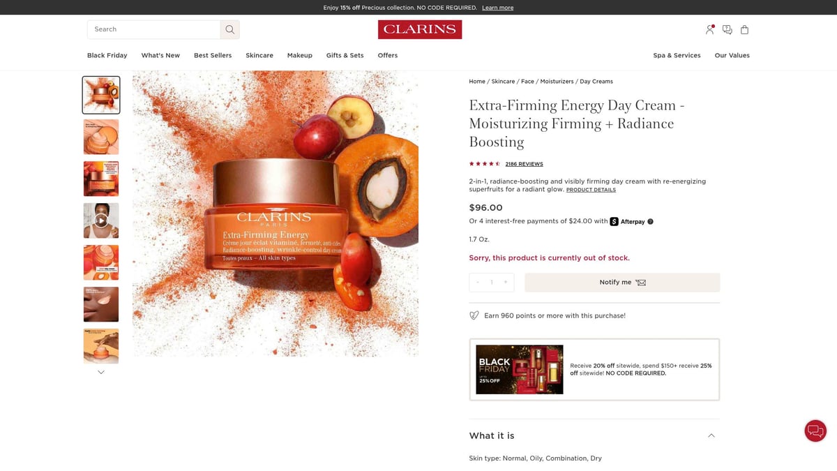 Top 8 Day Cream for Dry Skin Picks to Try in 2026 - Clarins Extra-Firming Energy Day Cream – Firming + Radiance Boosting