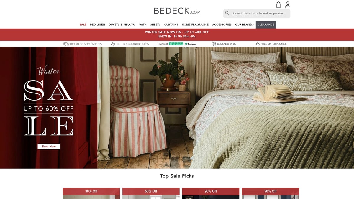 9 Brilliant On Sale Bed Sheets Picks for Cosy Nights 2026 - Bedeck of Belfast 400 Thread Count Cotton Sheets
