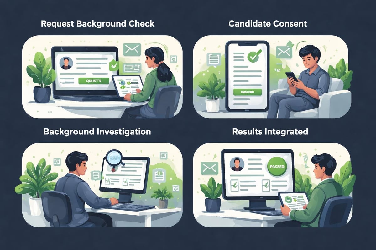 Background check process flow