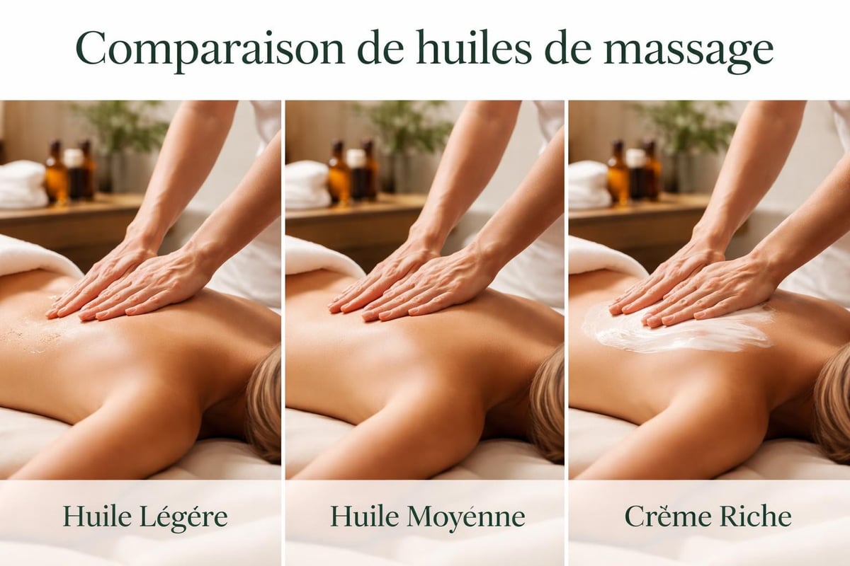 Testing massage oil texture