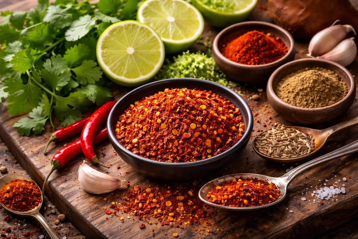 Association d'épices avec le chili