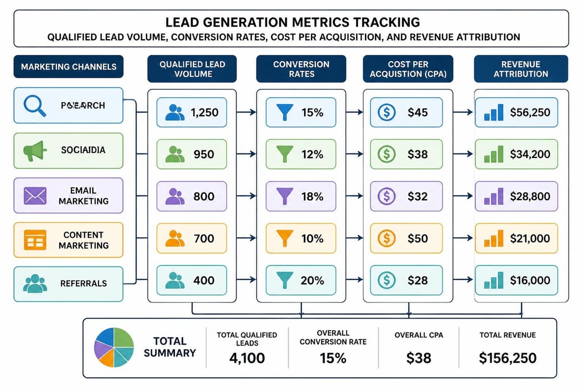 Marketing analytics dashboard