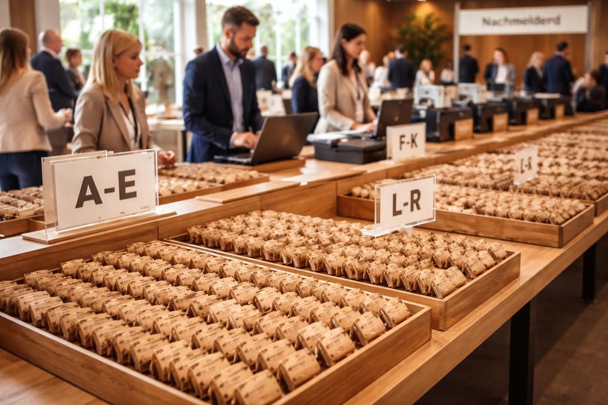 Event badge distribution system