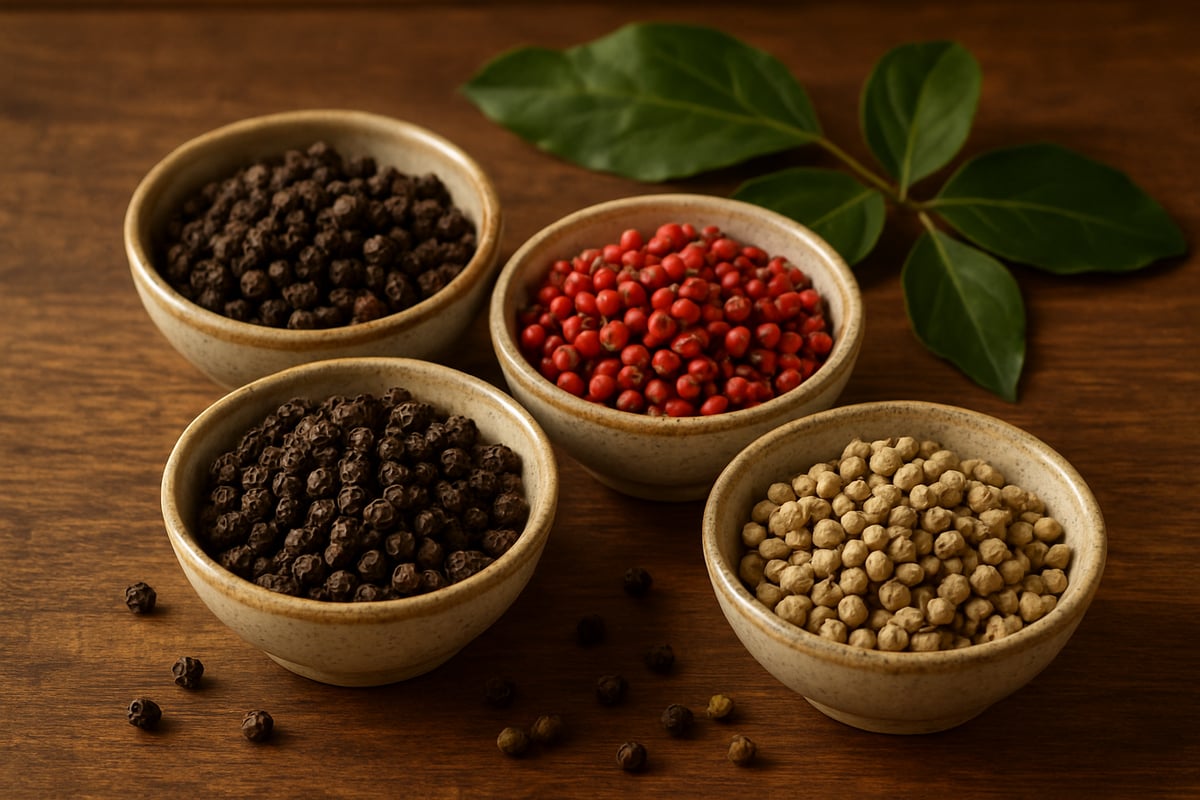 Les Différentes Variétés de Poivre de Kampot