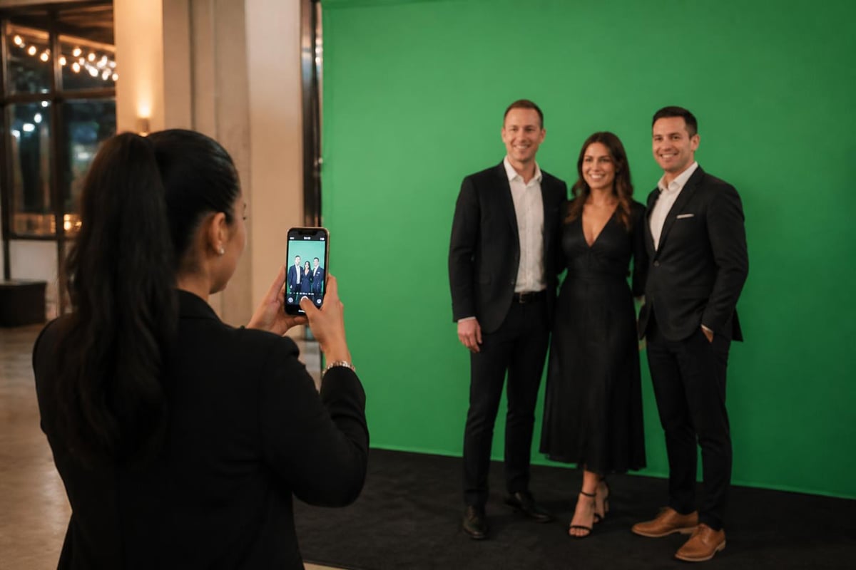 Green screen photo booth options