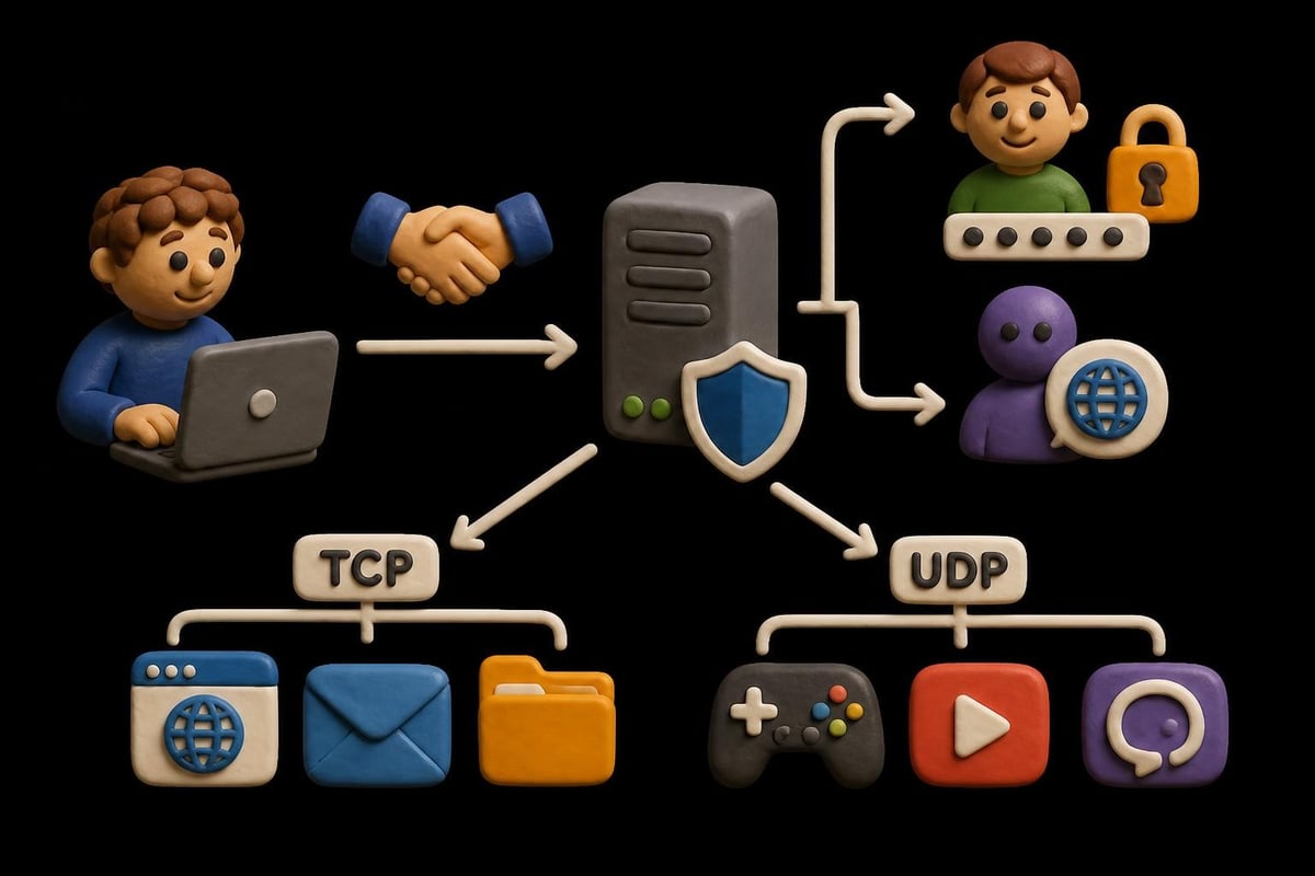 SOCKS5 authentication and connection flow