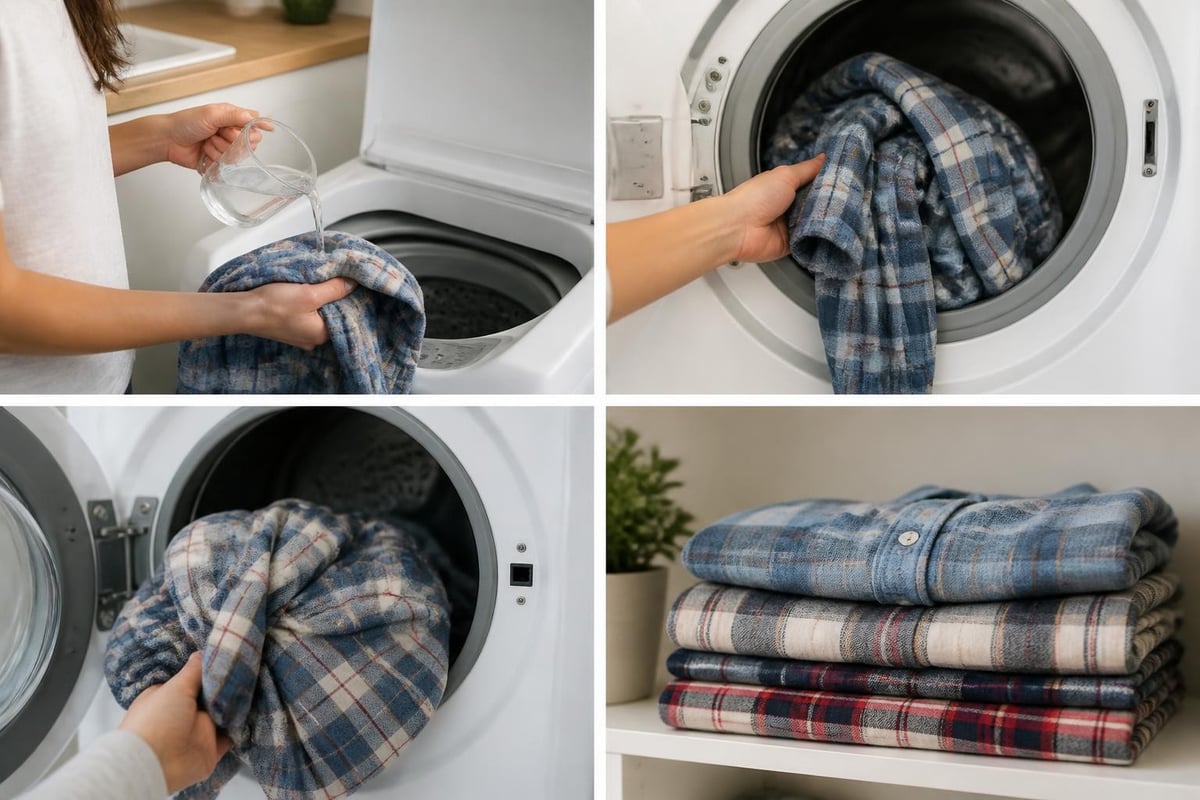 Flannel sheet care routine