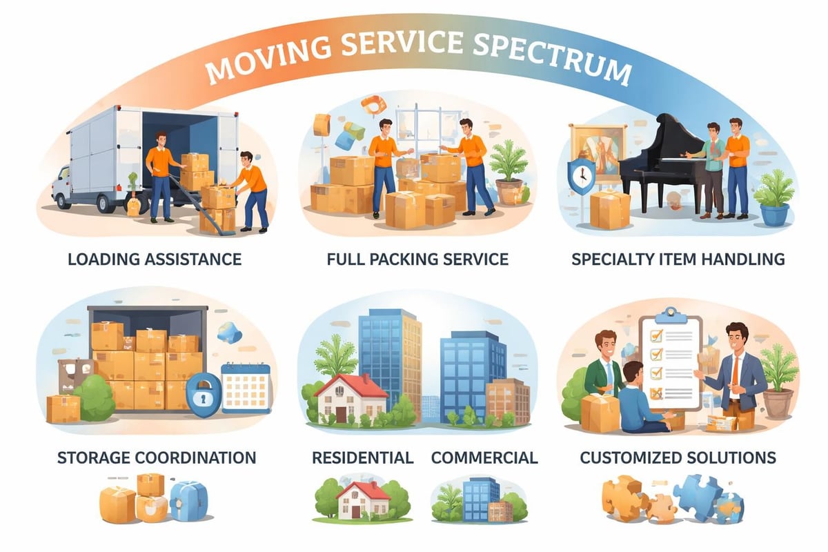Moving service categories