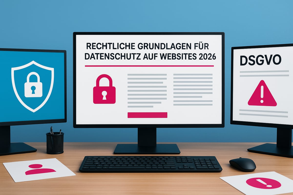 <span style="color:#3882DB;"><b>Rechtliche Grundlagen für Datenschutz auf Websites 2026</b></span>